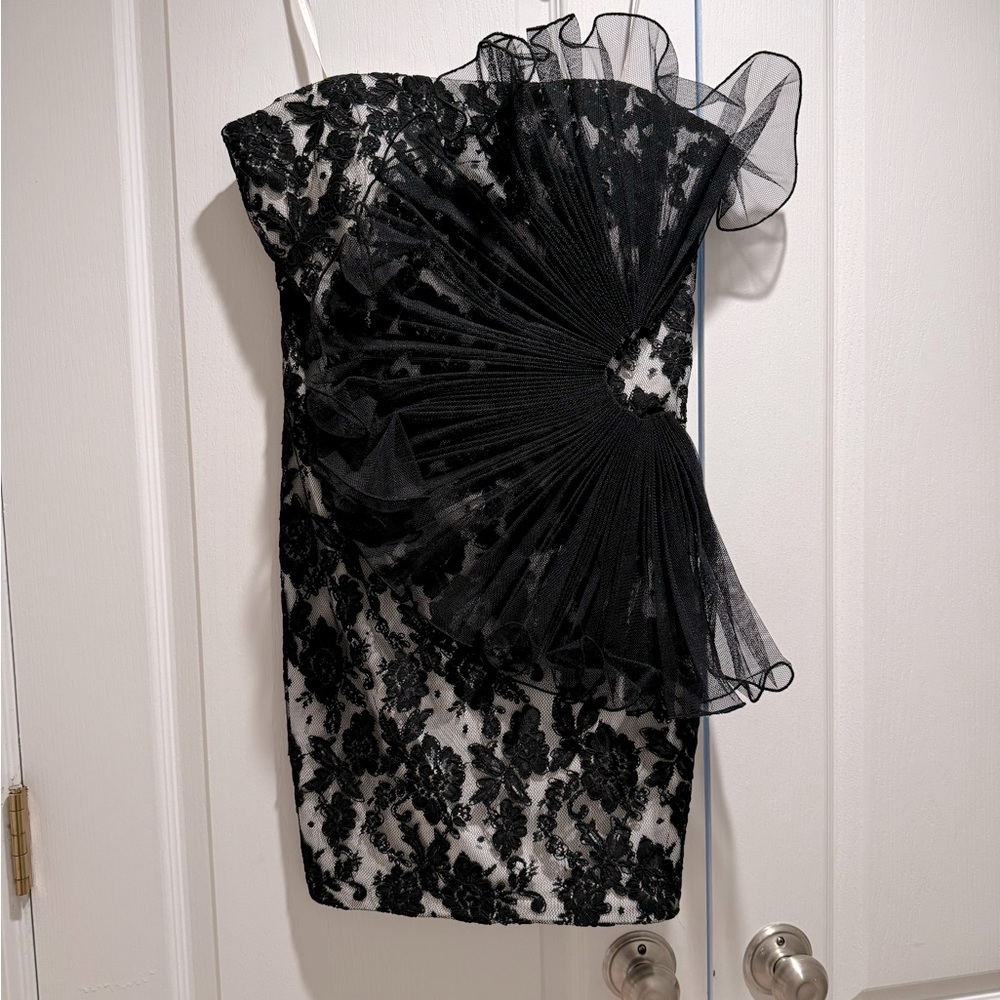 Marchesa Note cocktail dress. Show stopping lace with immaculate detail.
